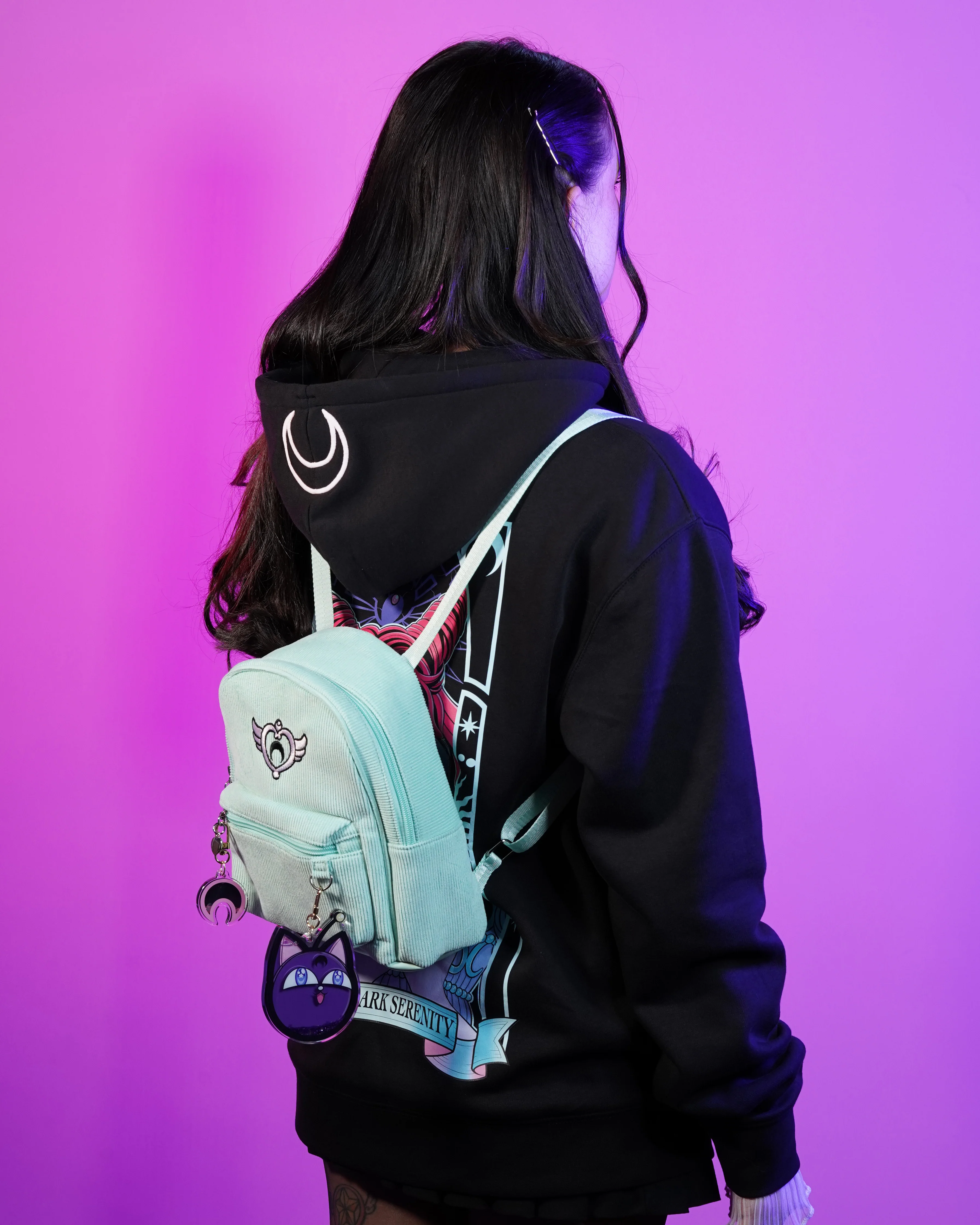 Mini DARK MOON bagpack (MINT) - Image 6