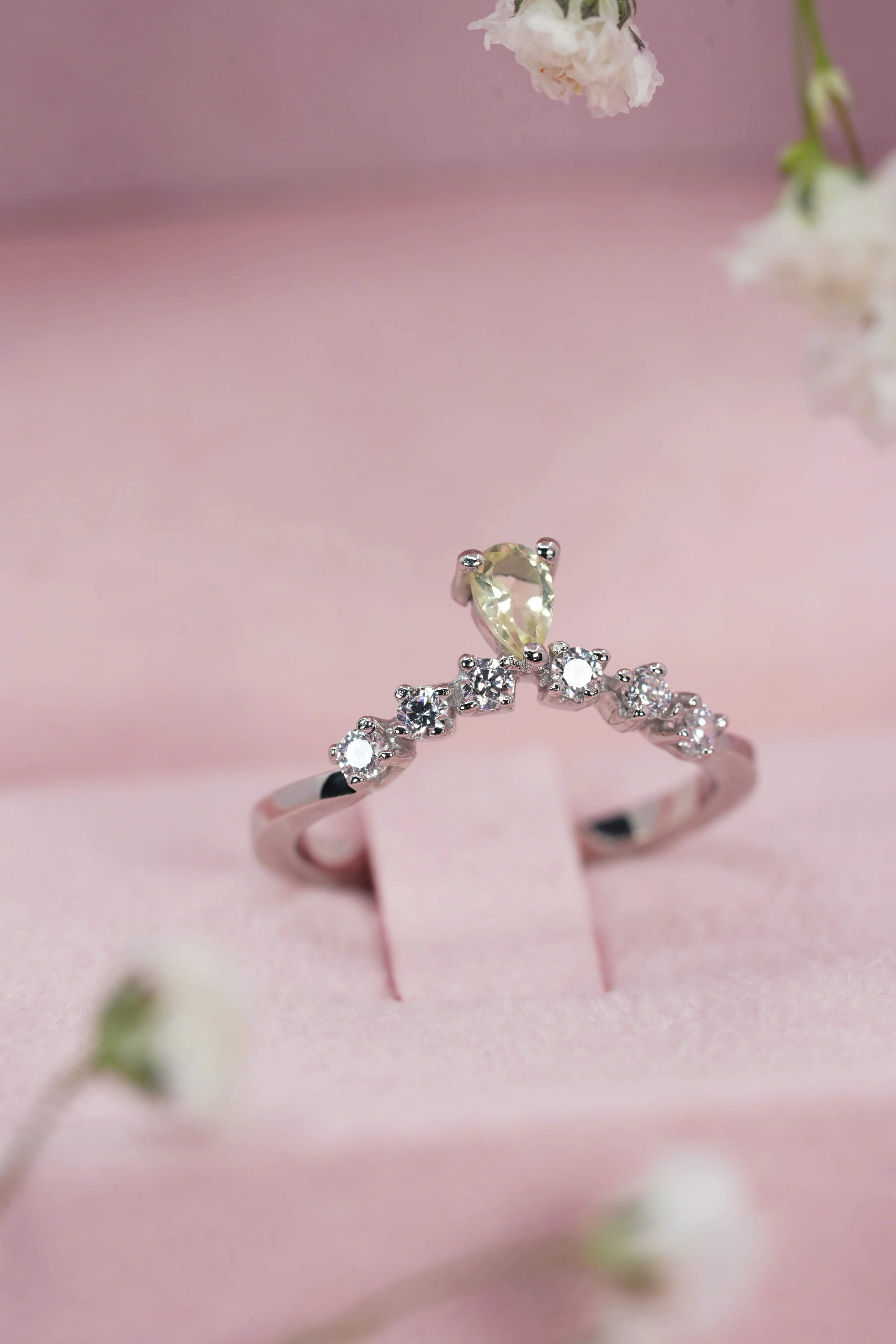 Satin Petal tiara